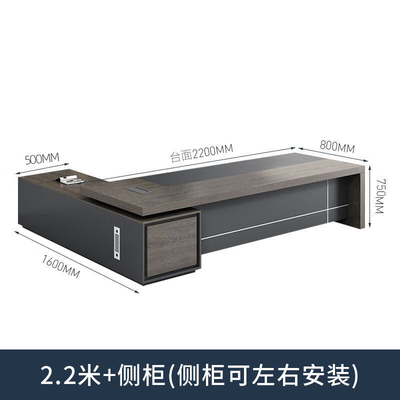 Saint li boss office desk and chair set - minimalist modern executive desk, high-end manager's desk, supervisor's desk, office desk