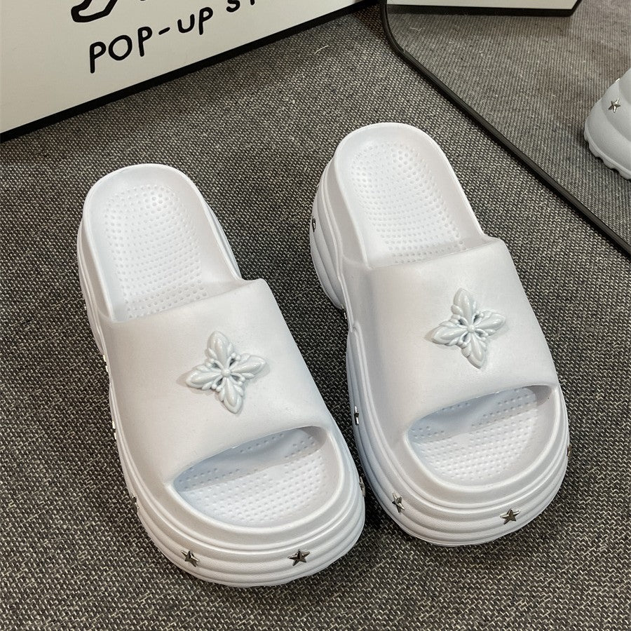 Thick sole star slippers for women summer outwearthick sole shit feeling 2025new arrivalsummer popular beach sandals