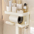 Hair dryer holder - no drilling required, wall-mounted hair dryer rack for bathroom, hair dryer organizer shelf
