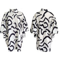 European and american    new women's elegant loose-fit printed fashion shirt dress - cross-border dress