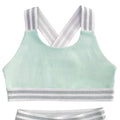 Combat girl comfortable high elastic webbing kids yoga clothes training quick-drying kids tight running fitness clothes