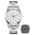 New arrivalcouple watch luminous steel strap watch women's watch men's quartz watch men's watch manufacturer wholesale large dial