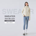 Sca new thickened warm hooded jacket women's outdoor fitness sweatshirt yoga jacket sports top dj028