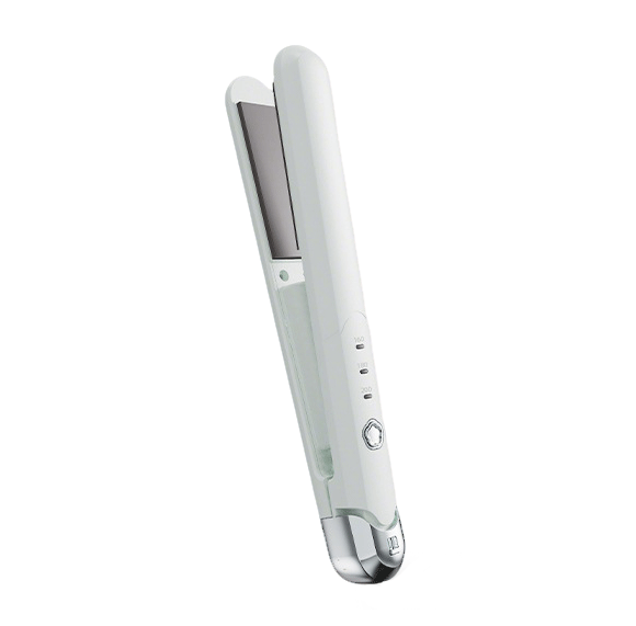 Hair straightener & curling iron 2-in-1: damage-free styling with negative ion technology. perfect for straightening, curling, and creating goddess-grade styles. cordless, portable, and ideal for dorm use