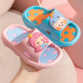 Kids' summer cartoon slippers - boys' indoor home anti-slip soft sole bathroom cute girls' baby princess sandals