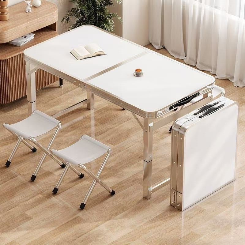 Outdoor foldable table night market stall casual table for home foldable dining table and chair portable street stall rectangular table