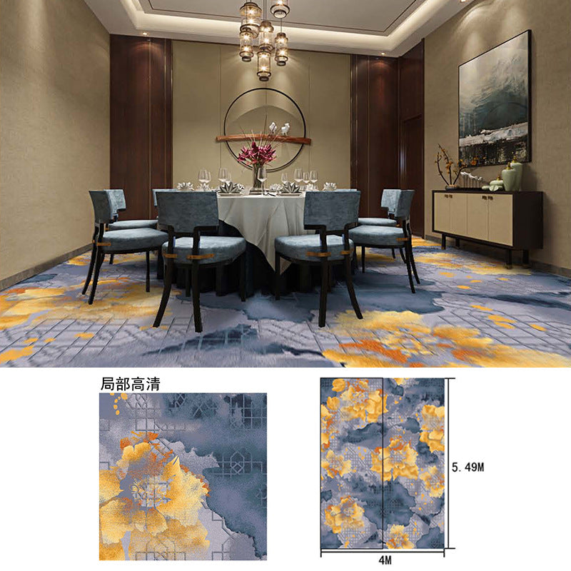 Vip meeting room reception area carpet, thickened nylon fire-retardant large area full coverage hotel stage conference hall carpet