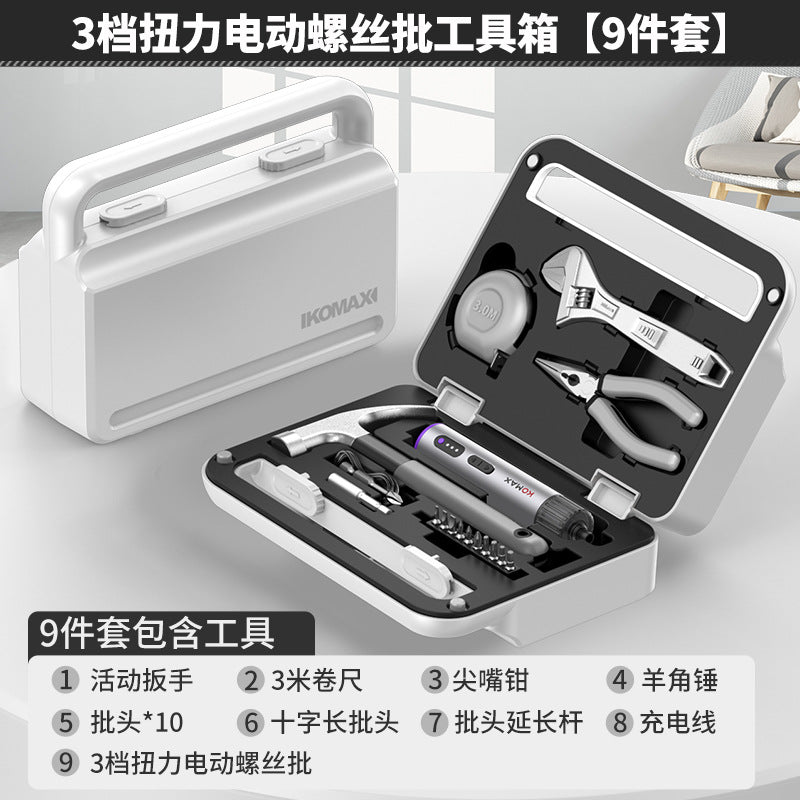Multi-purpose toolbox set for home use - comprehensive hardware repair kit for everyday diy, electrical work, and automotive needs