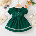 new summer collection: baby & toddler girl's solid color bubble sleeve floral print belted dress