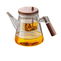 Long mouth elegant cup tea water separation tea cup glass liner teapot tea setfor home filter tea maker tea pot