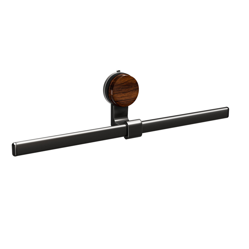 Suction cup walnut wood grain towel bath towel single pole normcore hanging rod storage rack towel rack medieval style suction cup towel bar