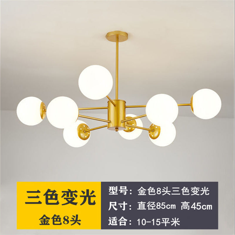 Nordic led pendant light - modern minimalist style for living room,  new arrival, bedroom main light, gold magic bean lamp