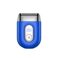 Reciprocating three-blade mini alloy electric shaver washable digital display fast charging portable travel men's razor