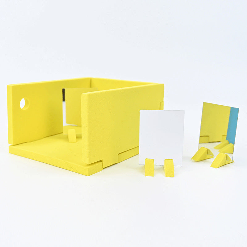 Light reflection, straight line propagation, technology, small production, puzzle, handmade DIY, scientific experiment, small invention, material package new