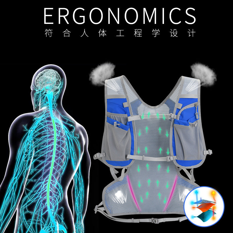 Patented new 12L hiking off-road water bag, mountain bike riding bag, off-road running backpack