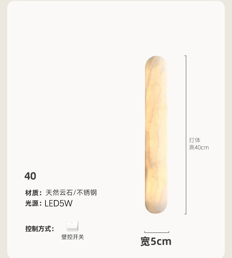 accessible luxury designer marble wall lamp bedside postmodern casual bedroom living room background atmosphere lamp