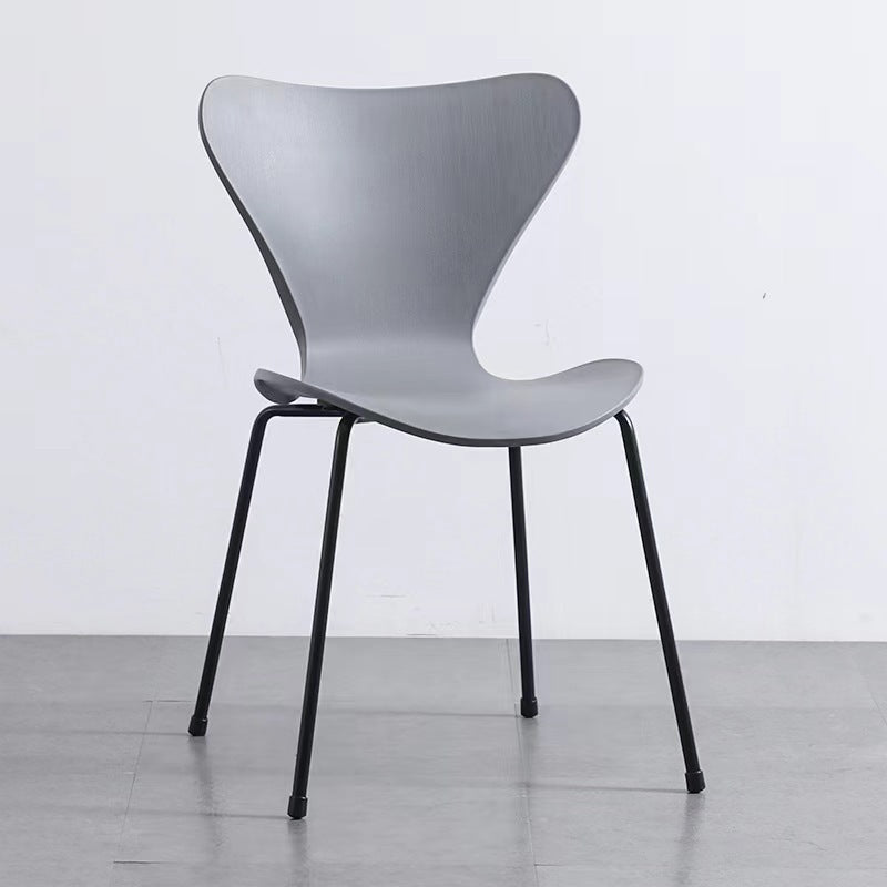 Backrest chair Modern simple casual ins Internet celebrity streamlined negotiation restaurant desk chair Home hotel dining chair