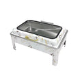 Marble pattern stainless steel buffet warmer - 9l hydraulic buffet stove - hotel & wedding food warmer - in stock