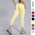 new seamless peach lift yoga pants - v-shaped waist, slimming, running, outdoor fitness leggings
