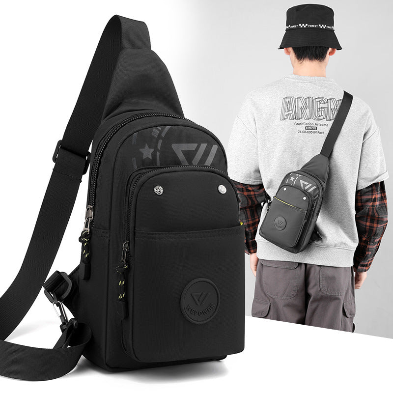 Cross-border new trend fashion men's bag leisure bag sports breast bag messenger bag travel men's bag chest bag