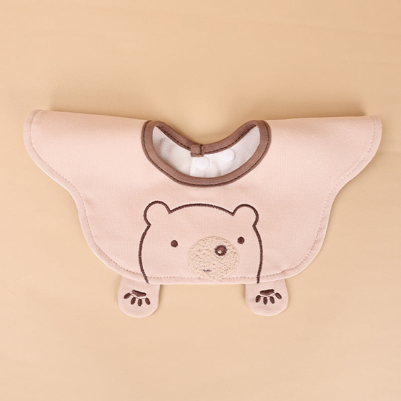 Single pack baby bib waterproof bib newborn combed cotton drool bib kids bib feeding bib cotton