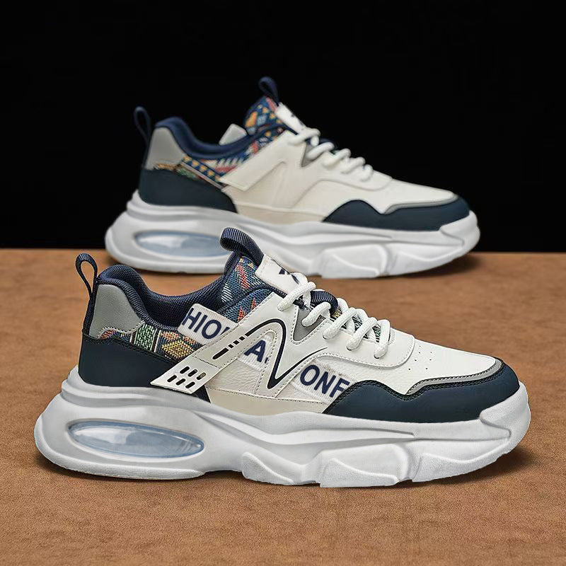Men's shoes 2026 new spring breathable trendy sneakers height increasing dad shoes men's hot selling casual sports shoes student shoes