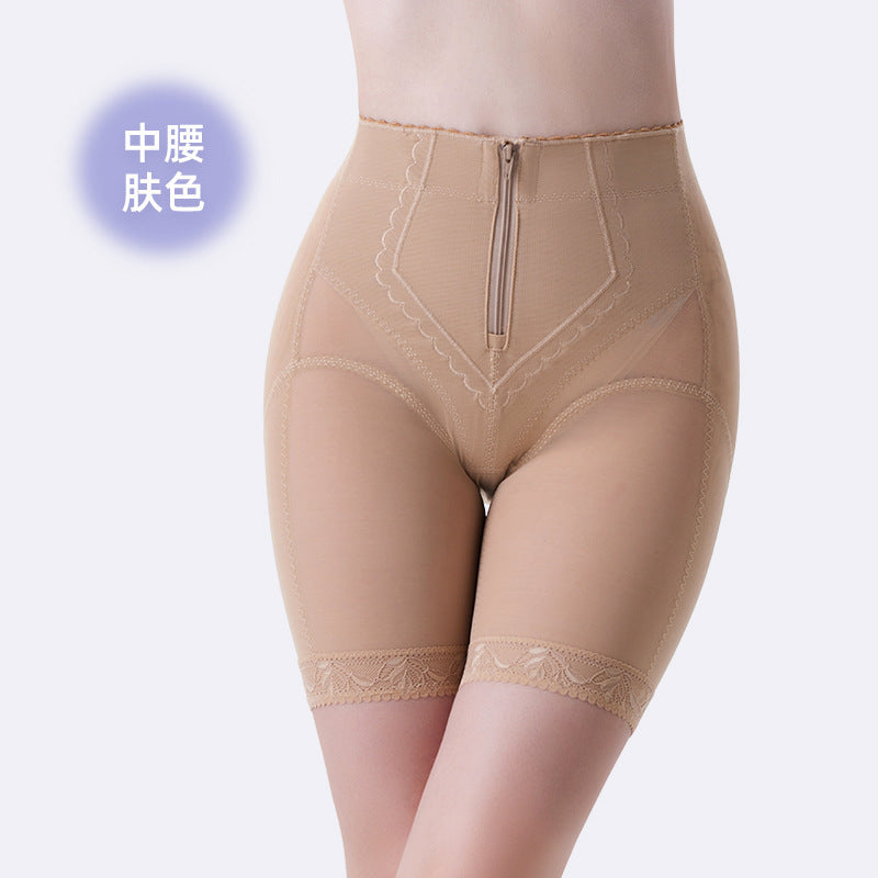 Xz1001 high-waisted tummy control shaping leggings - slimming, breathable, zippered workout tights