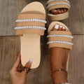 New arrival slippers for women summeroutwearfashion pearl soft bottom xiaohongshu flip-flops fairy cool slippers wholesale dropshipping