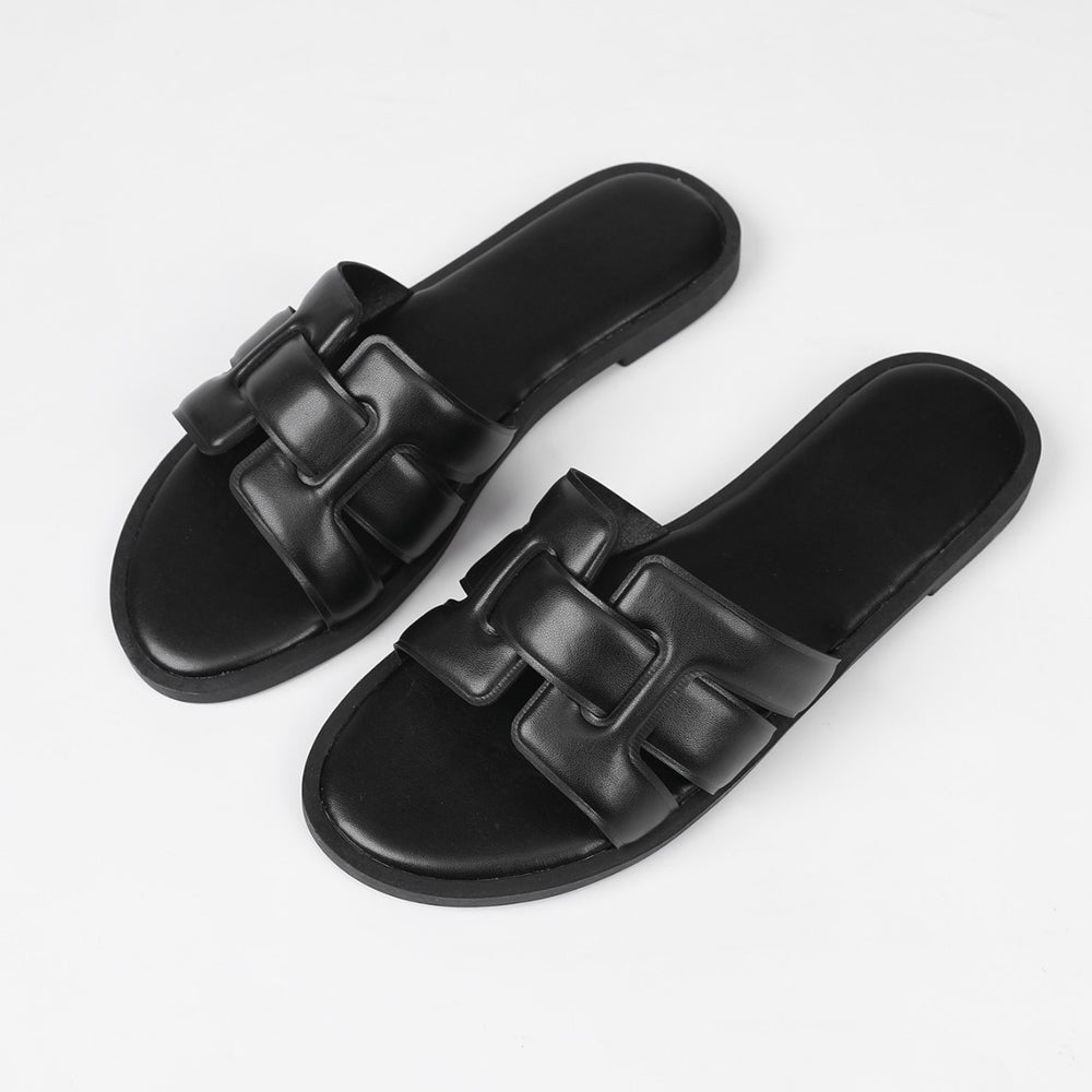Plus size women's slides for cross-border e-commerce: versatile summer flat sandals, perfect for beach vacations and stylish beachwear