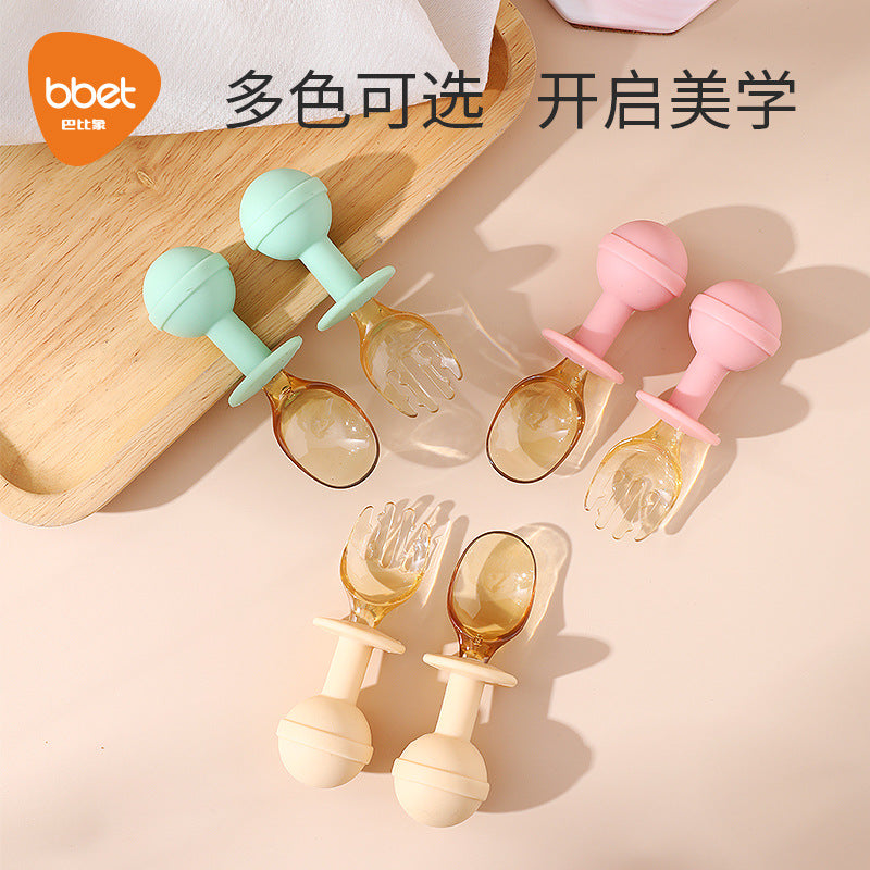 Baby silicone mud scraper spoon kids eating training tableware suitppsu digging mud spoon complementary food tool handy gadget