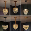 European-style light luxury american crystal small ceiling light for living room, hallway, corridor, entryway, balcony - minimalist modern indoor pendant light