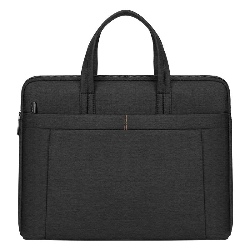 Large capacity tote document bag waterproof oxford cloth file folder printed office zipper conference bag laptop bag wholesale