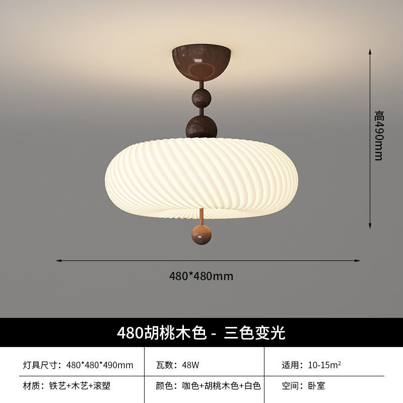French medieval bedroom light living room light new lighting retro cream wind children's room led eye protection ceiling light