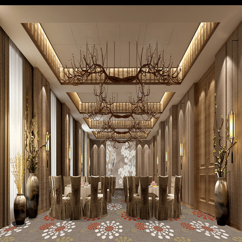 Acmest carpet: custom-made, full-coverage, wool and nylon, flame-retardant, and stain-resistant carpets for star-rated hotel guest rooms and banquet halls