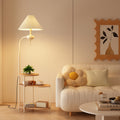 Nordic floor lamp living room 2025 new style sofa lamp multi-layer storage decorative ornament coffee table lamp bedroom bedside lamp