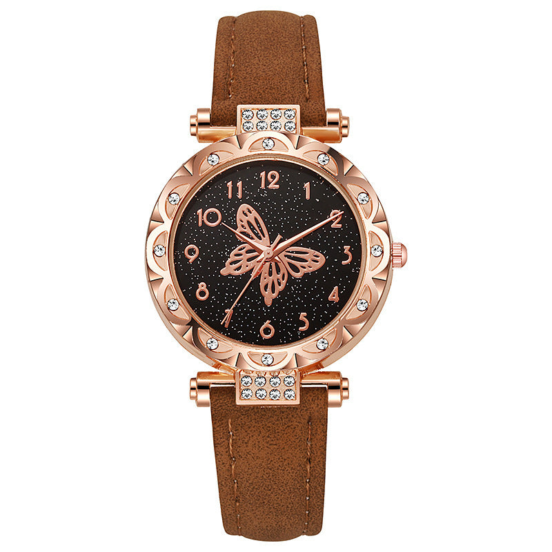 Wholesale direct sales: new fashionable women's watches for cross-border e-commerce - stylish, minimalist butterfly quartz watches