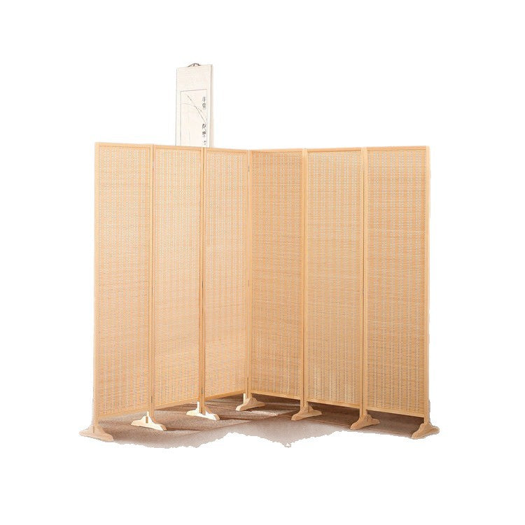 Solid wood bamboo screen foldablemovable partition casual modern living room bedroom cover for home flat screen curtain office