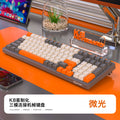 K8 mechanical keyboard - wired, wireless, bluetooth tri-mode - hot-swappable - mixed lighting - colorful keycaps - gaming, pc, office