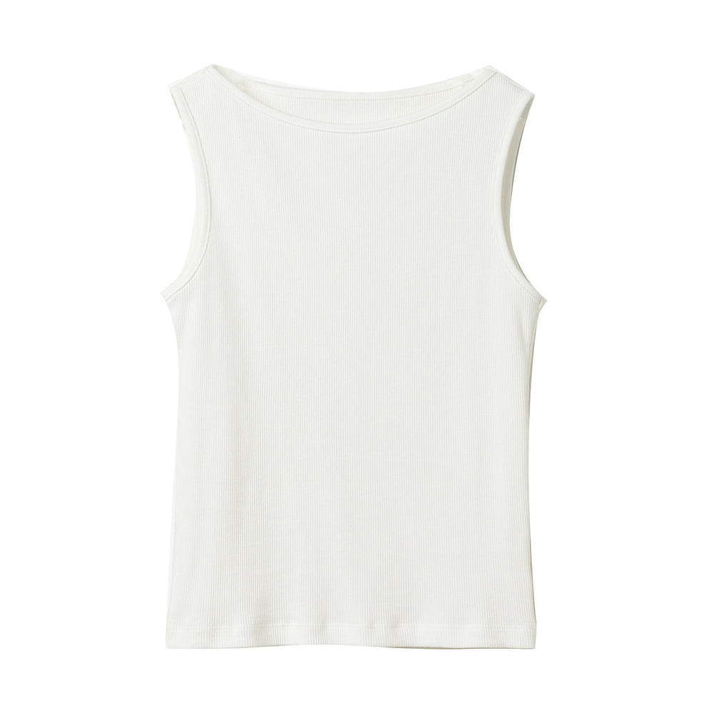 cross-border  spring/summer pure cotton tank top - off-the-shoulder halter neck slimming sleeveless undershirt camisole top for women
