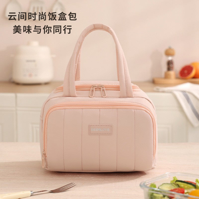 Beilian Cross-border Lunch Box Bag High Value Portable Large Capacity Bento Bag Picnic Commuter Insulation Fashion Lunch Bag