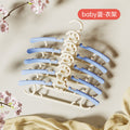 Plastic children's clothes hanger for home retractable clothes support baby non-slip clothes support baby clothes drying rack