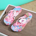 Women's flip-flops: summer fashion, beachwear, new mid-heel, non-slip, soft sole, cute cartoon thong sandals