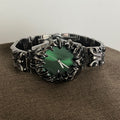 New trendy niche metal irregular claw vintage style watch european and american fashion retro quartz watch wholesale