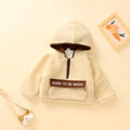 Children's winter cotton-padded jacket: unisex baby loose-fit patchwork lambswool fleece-lined sweatshirt, thickened warm outerwear