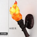 Torch industrial style wall lamp stylish creative hot pot restaurant cafe artificial flickering retro flame torch wall lamp