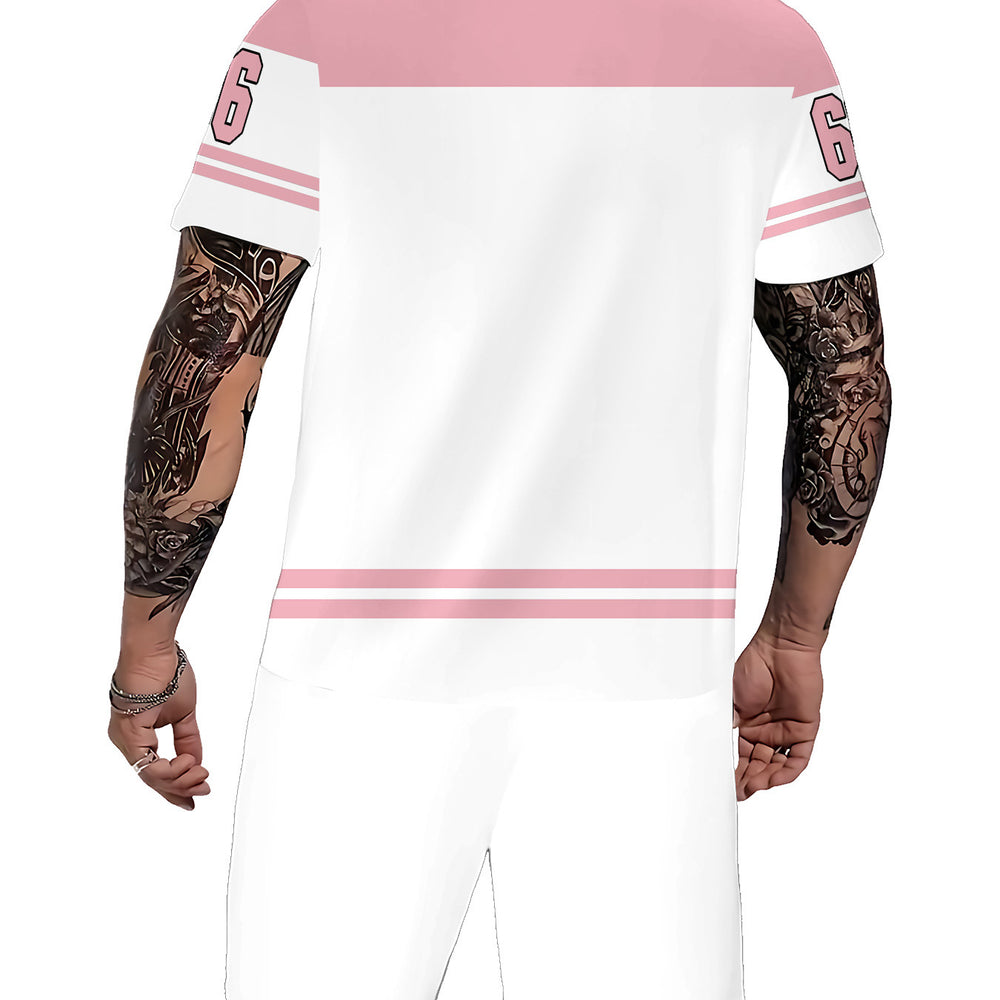 Men's casual tracksuit set, featuring a "32" number print, a popular cross-border european and american style