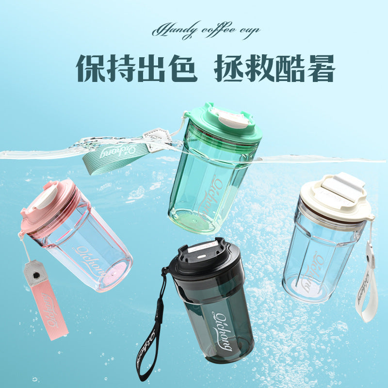 Influencer-approved, high-style car coffee cup: portable, outdoor, shatterproof, and perfect for students. customizable water bottle