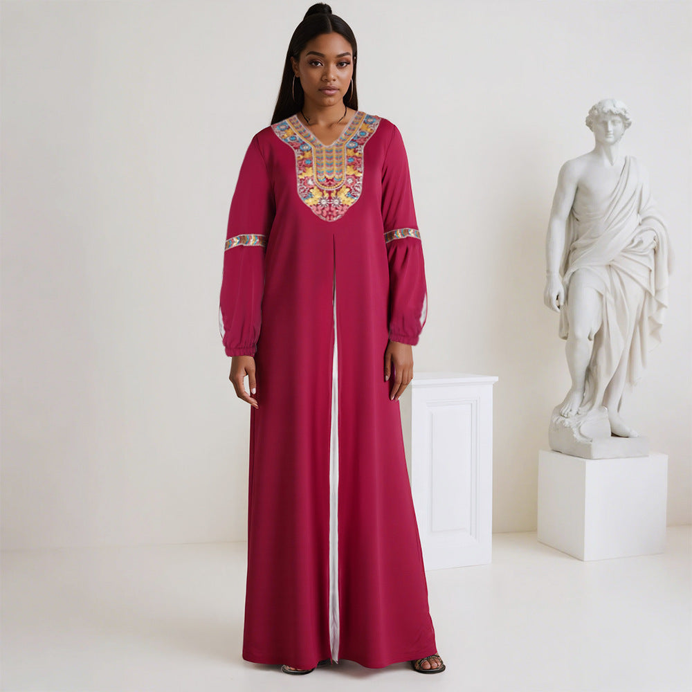 African cross-border e-commerce  fashion women's clothing export robe plus size dress