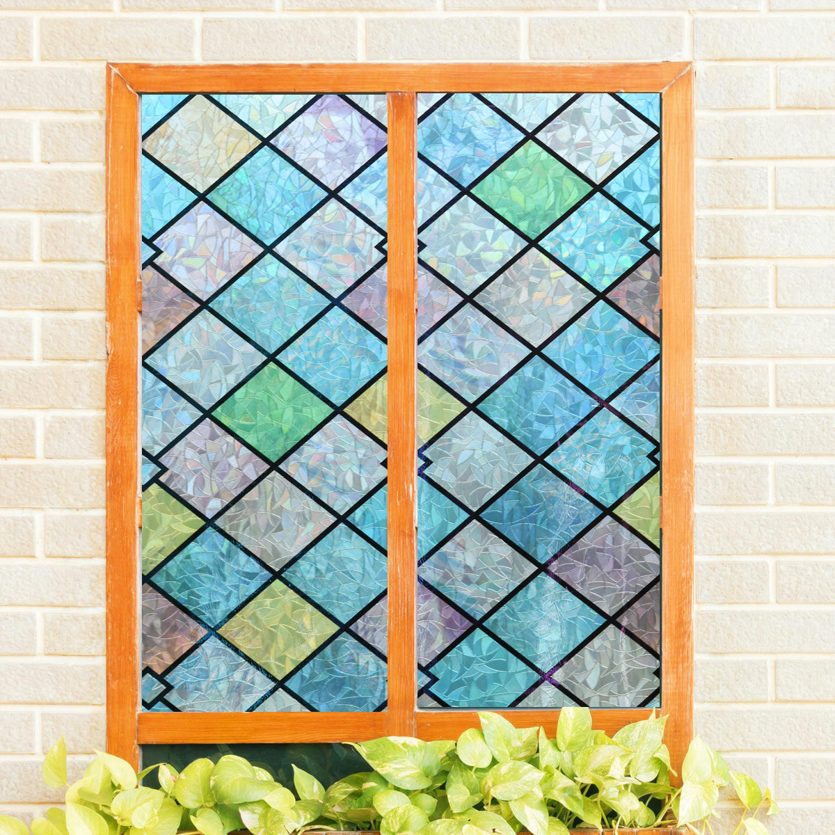 Cross-border colored glass privacy protection film glue-free electrostatic light transmission opaque bedroom office decoration glass film