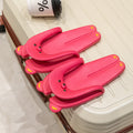 Bear foldable slippers couple travel convenient non-slip outdoor flip-flops beach shoes business trip flip-flops